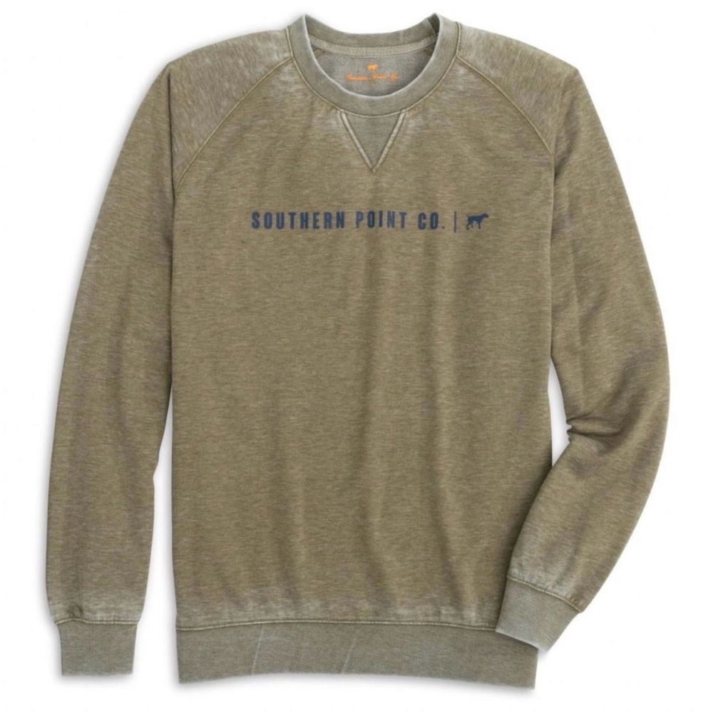 SOUTHERN POINT CO. Kids Campsite‎ Collection Sweatshirt in Color Pine Size Large